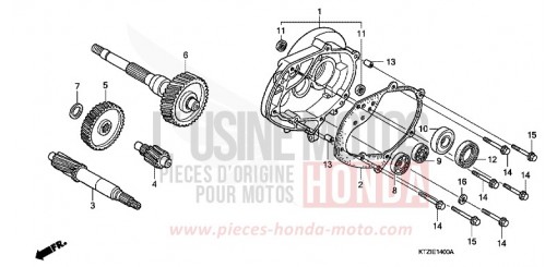 BOITE DE VITESSES PES125A de 2010